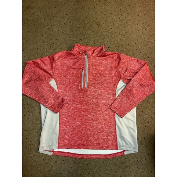 TGW Golf Quarter Zip Pullover Performance Golf Jacket. Heather Red Color Size 2X - Picture 1 of 5